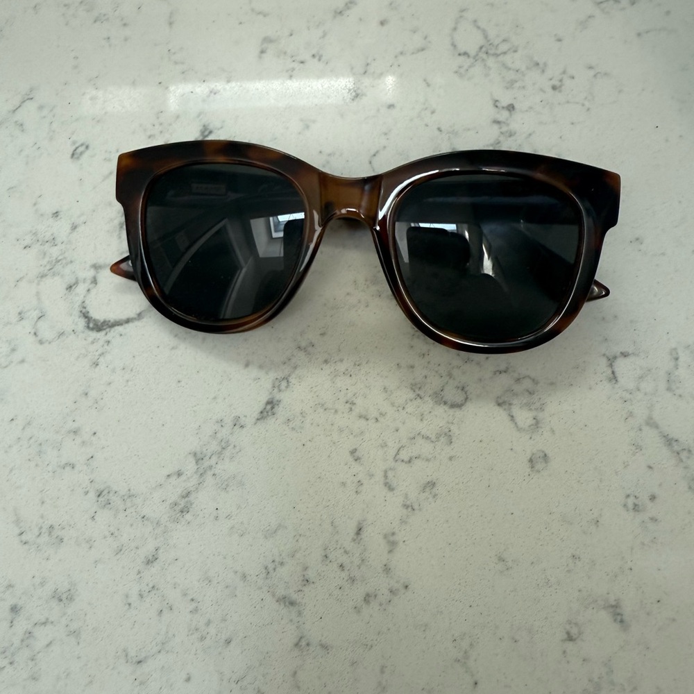 J. Crew Brown Sunglasses with Cat-Eye Design